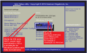 Version 2.15.1229. Copyring ( C ) 2012 American Megatrends Inc. select boot mode for OS Support Windows 8 64-bit Others